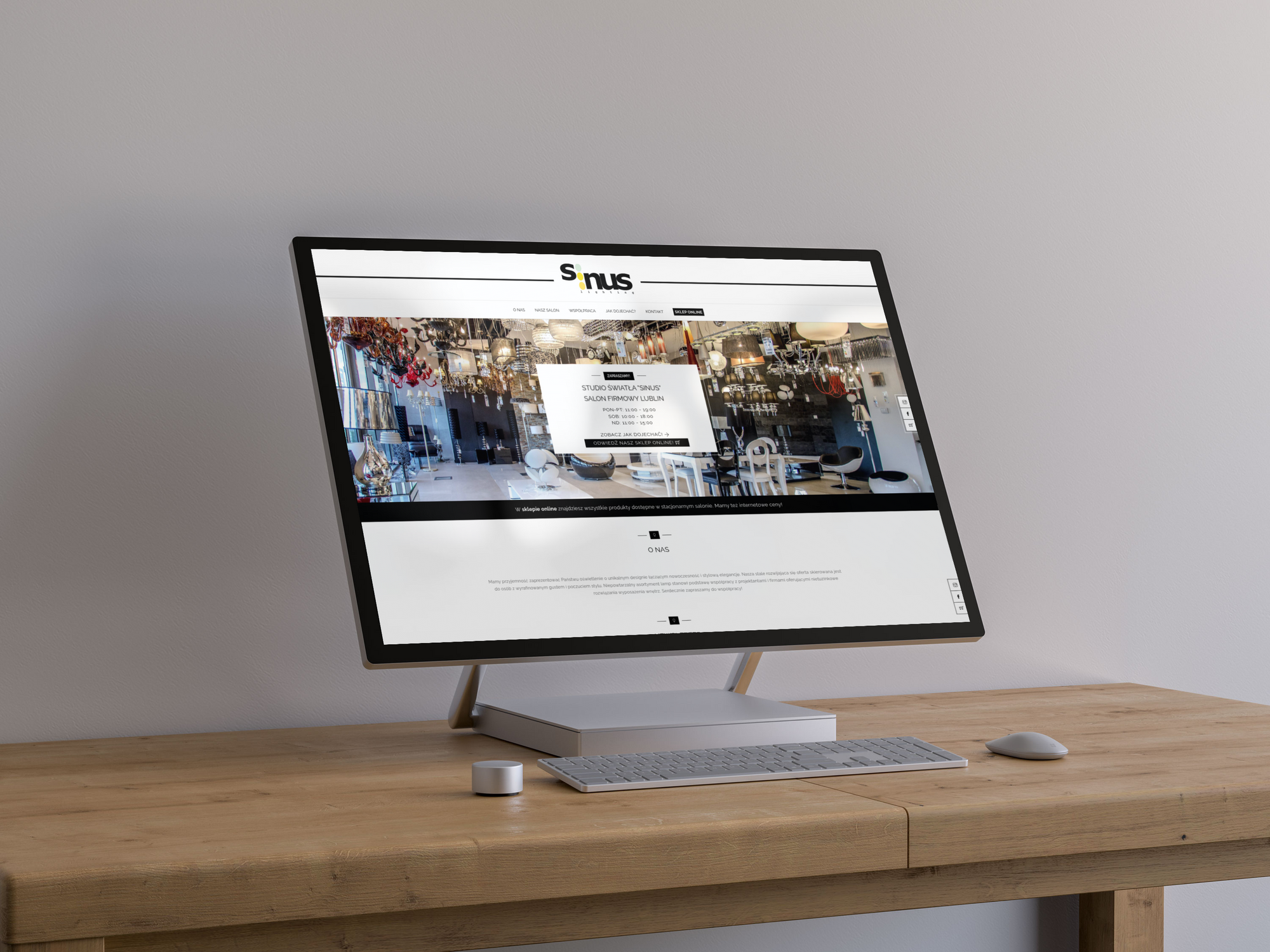 E-commerce oraz strona WWW sklepu z oświetleniem